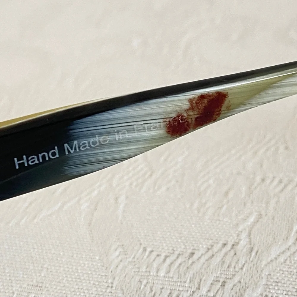 Alain Mikli black beige acetate tinted lenses sunglasses